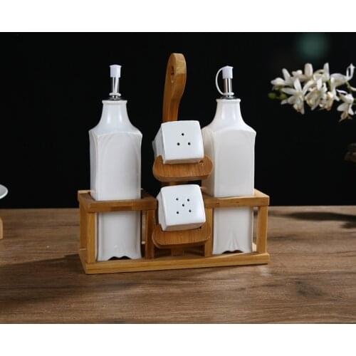 Postage creative kitchen ceramic oil tank leak-proof seasoning jar seasoning oil vinegar bottle mason