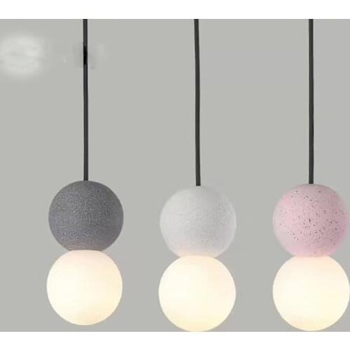 Nordic Modern Minimalist Pendant Lights Cement Chandelier LED Cafe Living Room Bedroom Bedside Bathroom Lamp Dining hanging