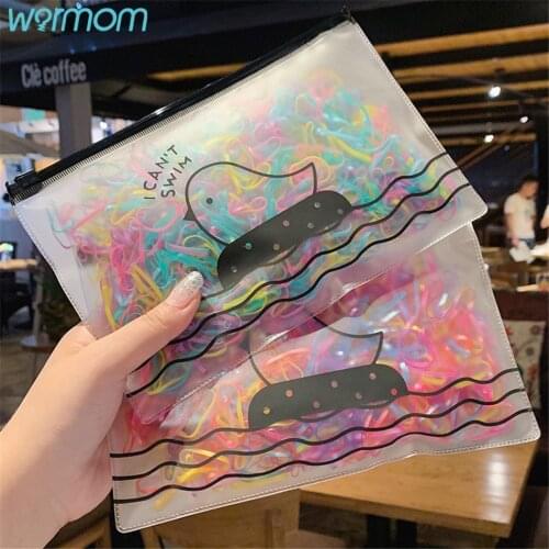 Warmom Hair Tie Disposable Rubber Band Korean Childrens Hair Strap Small Fresh Hair Strap Does Not Hurt Hair Thickening
