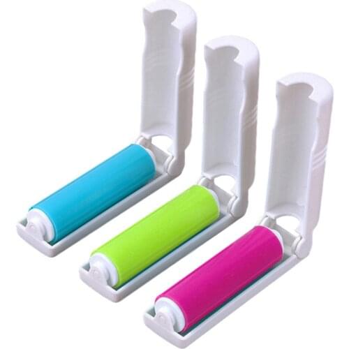 Lint Roller Reusable Foldable Portable Clothes Washing Carpet Sheets Dust Suction Brush Picker Cleaner Pet Hair Remover Brush