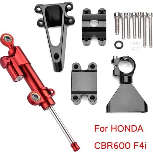 Motorcycle Steering Stabilizer Damper Mounting Bracket Kit For HONDA CBR600 F4i 1999 2000 2001 2002 2003 2004