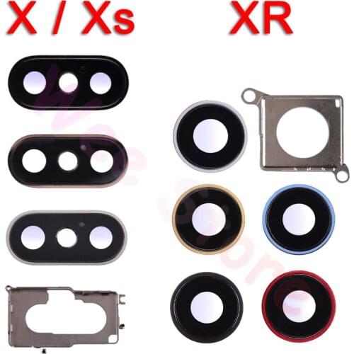 Sapphire Crystal Back Rear Camera Glass Ring For iPhone X Xs Max XR Original Camera Lens Ring Cover Replacement