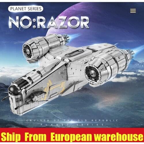 MOULD KING 21023 Star Plan Toys The Razor Starship Model Assembly Building Blocks Educational Kits Toys Kids Christmas Gifts