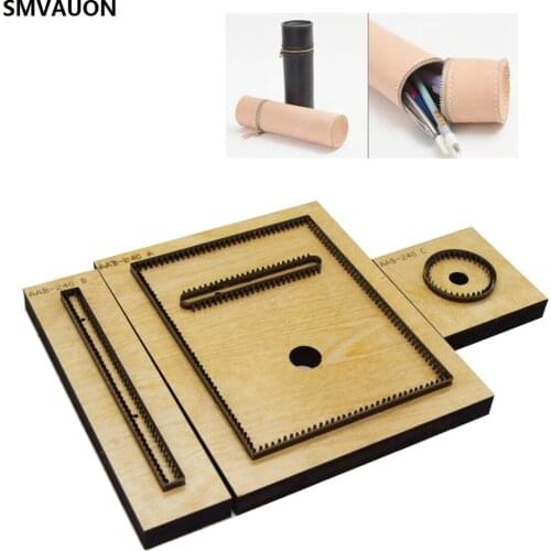 SMVAUON Pen Bucket Bag Diy Leather Cutting Mold Leather Decorative Die-cut Laser Cutting Suitable For Die Cutting Machines