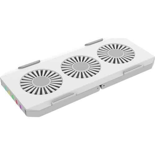 Notebook Computer Light-Emitting Radiator Notebook Computer Base Silent Fan Bracket for Notebooks Within 18 Inches