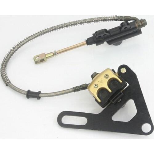 15MM Rear Hydraulic Brake Assembly Cylinder Caliper System For 50CC-125CC CRF50 XR50 Dirt Pit Bike Accessories