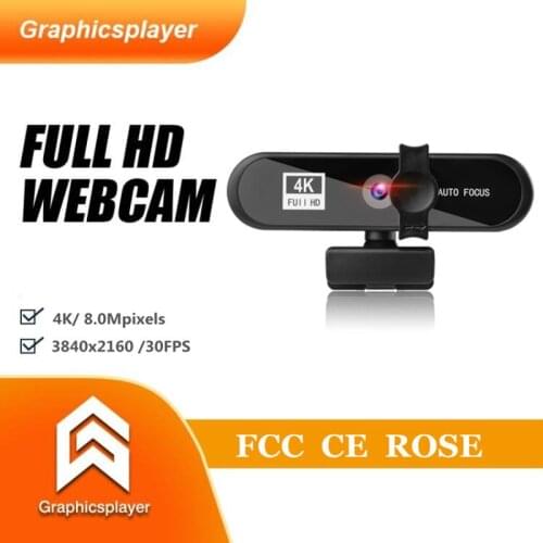 Real 2K 4K HDwebcam Built-in microphone auto focus 1080P camera USB for computer PC notebook online live broadcast with bracket