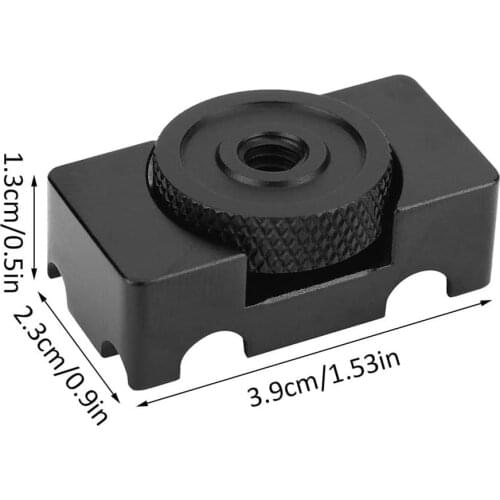 Cable Clamp Aluminum Alloy Tether DSLR Camera Digital Cable Lock Clip Clamp Protector Black