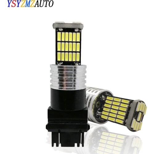 2Pcs T20 Led Bulb 7443 W21/5W Led Light T25 3157 P27/7W Led Car Turning Light Auto Tail Brake Light 45SMD 4014 Chips Super Brigh