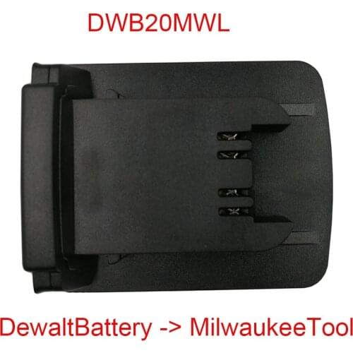 Power Tool Parts Adapter DWB20MWL Junctor Converter Use Dewalt 18V 20V max.60V Li-ion Battery For Milwaukee 18V Tool Replace M18