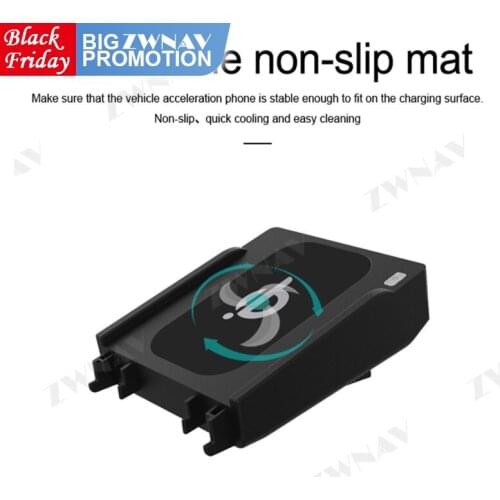 QI car wireless charger For benz C-series/GLC 2015-2019 Infrared Fast Wireless Charging Car Phone Holder for iphone/Samsung