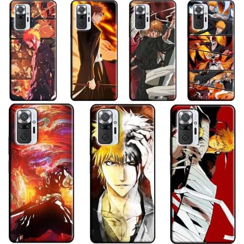 Ichigo Kurosaki BLEACH anime Case For Xiaomi Redmi 9 9T 9C 8A 9A K40 Phone Cover For Redmi Note 10 9 Pro Note 8 8T 9S
