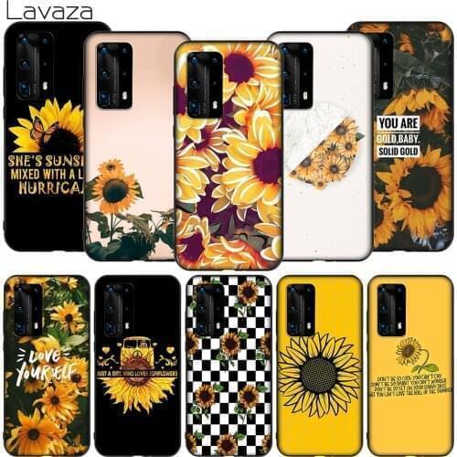 Lavaza K132 Sunflower Case for Huawei P9 P10 P20 P30 P40 Y6 Y7 Y9 Lite Pro Max Prime Mini 2019