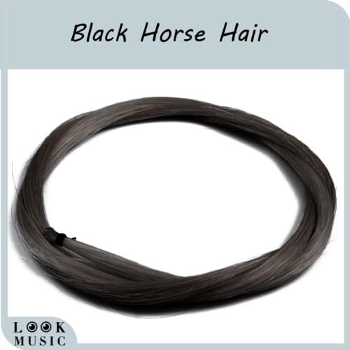 Black Hank Mongolian Horse Hair Violin Bow Hair Replacement Bow Parts