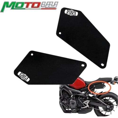 For YAMAHA XSR900 SXR 900 2PCS Rear Side Number plate Stainless steel Number Plates Cover Sand coating Left&Right Decorative