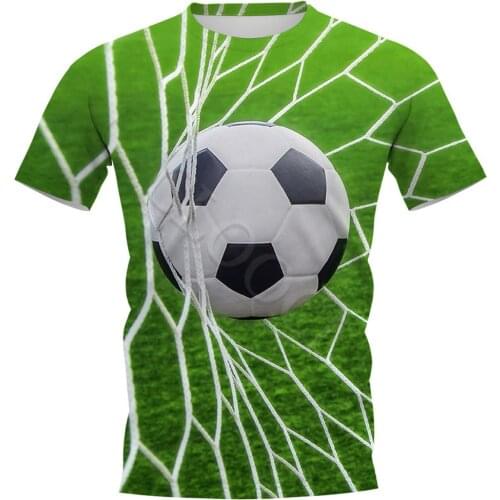 CLOOCL Men T-shirt Sports Football 3D Print European Sports Short Sleeve Tee Shirts Harajuku Casual Unisex Tops