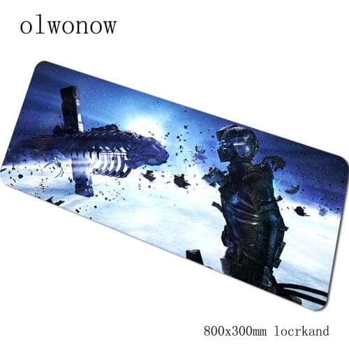 Dead space mouse pad 800x300x3mm mousepads office gaming mousepad gamer wrist rest personalized mouse pads keyboard pc pad