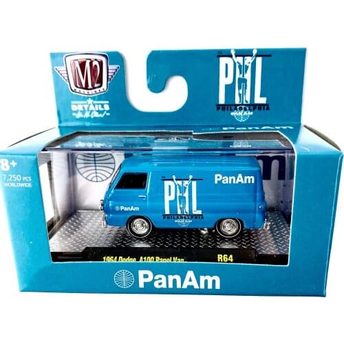 M2 Machines 1:64 1964 Dodge A100 Panel Van Metal Die-cast Simulation Model Cars Toys