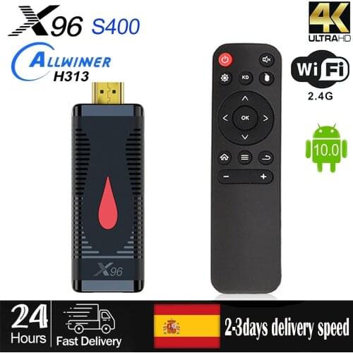 X96 S400 TV Stick ANDROID 10 Allwinner H313 Quad Core 4K Android 10.0 TV BOX 2.4G Wifi Media Player 2G16G VS MI Fire Dongle
