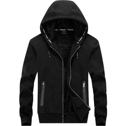 2021 New Autumn Winter Men Sporting Hooded Jacket Thickening Cashmere Hoodies Sweatshirts For Men Tracksuit Clothing