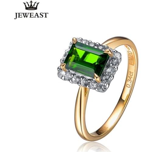 ENZO Natural topaz 18K Pure Gold 2020 New Hot Selling Top Ring Women Heart Shape Ring For Ladies Woman Genuine Jewelry