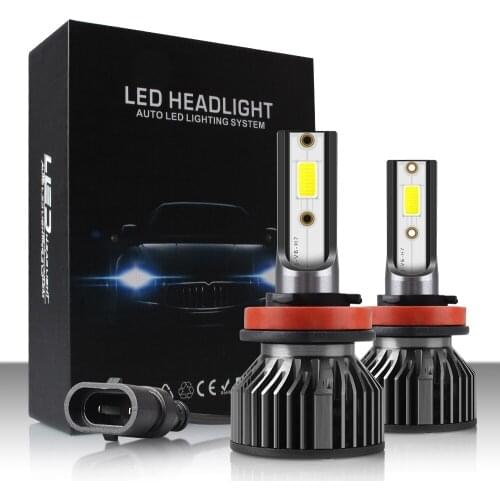 New 12000LM H11 H1 H4 H7 LED Mini Car Headlight Bulbs 80W 6000K 4300K 8000K 9005 9006 H8 Auto Fog Lights 12V