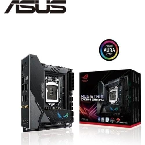 NEW MINI-ITX ITX For Asus ROG STRIX Z490-I GAMING Motherboard LGA 1151 Z490 Overlocking Support i3 i5 i7 10400F 10400 10700K
