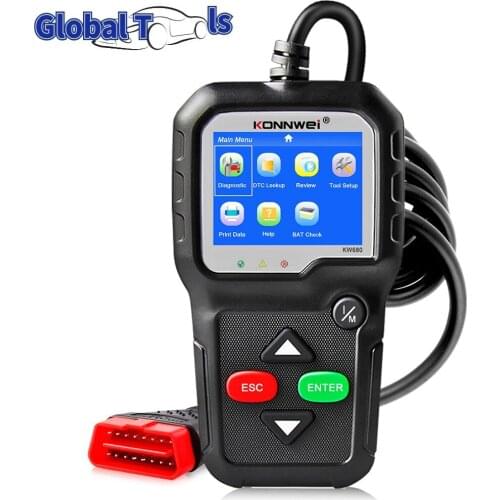 OBD 2 Car Diagnostic Auto Diagnostic Tool KONNWEI KW680S Russian Language Car Scanner Tools OBD2 Scanner