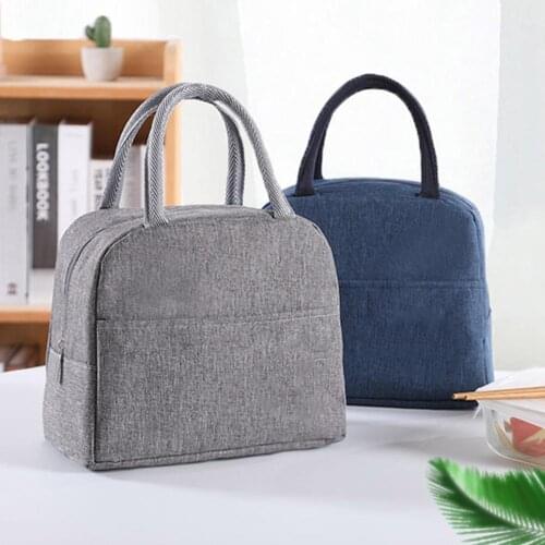 Portable Thermal Heat Insulated Meal Bento Tote Lunch Bag Picnic Pouch Handbag Dinner Container School Food Storage Bags