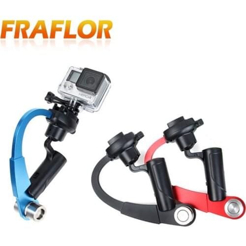 Hand held Aluminum Alloy Stabilizer Gimbal Selfie Stick Bow Balancer For Gopro Hero 4/3+/3/2/1 Action Sports Camera Accessories