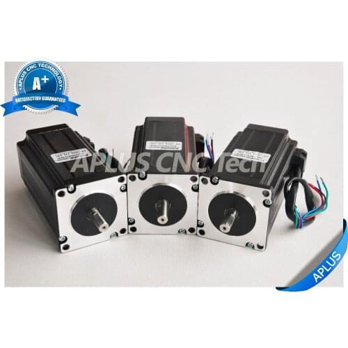 3 PCS NEMA 23 Stepper Motor, 396oz-in 112mm 3.0A, 1.8degree, 4wires