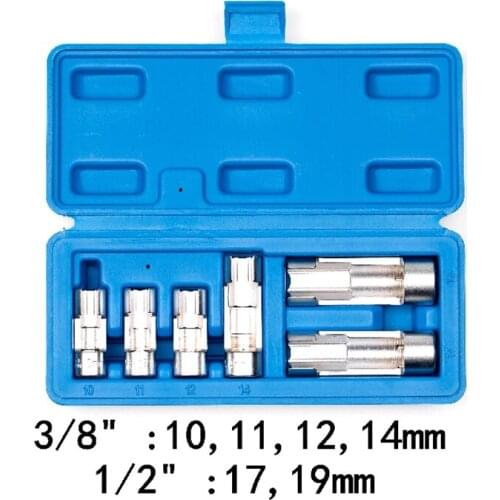 Hexagonal opening of tubing sleeve wrench 10,11,12,14,17,19,21mm open end flare nut wrench set