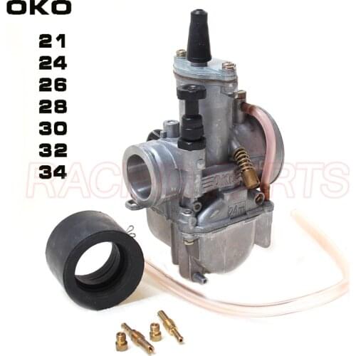 2T 4T Universal oko Motorcycle Carburetor Carburador 21 24 26 28 30 32 34mm With Power Jet For Racing Moto