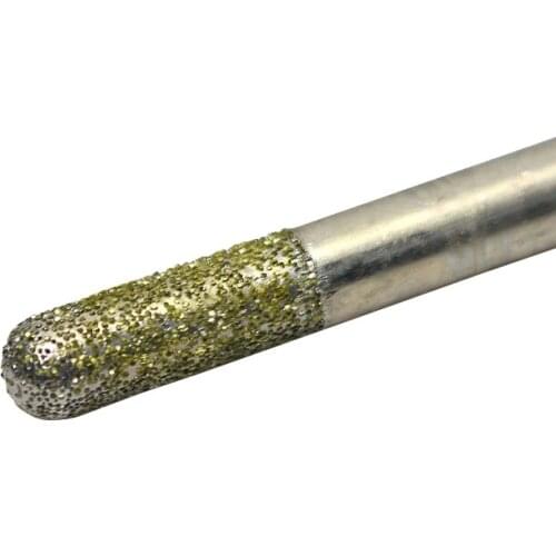 1pc 8*8mm cnc router Electroplated diamond stone carving tool stone engraving machine cutter stone cutting bits