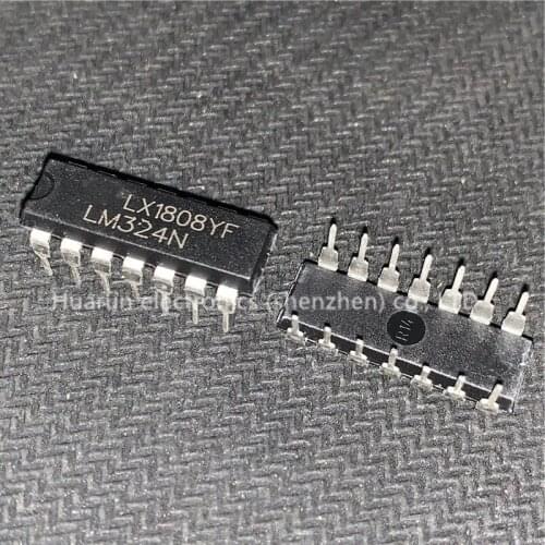 10PCS-20PCS LM324 DIP14 LM324N DIP 324 DIP-14 Four channel operational amplifier