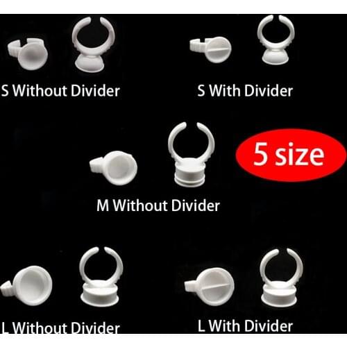 100pcs Disposable Permanent Makeup Ring No Divider Medium Size Tattoo Ink Eyebrow Lip Tattoo Pigments Holder Rings Container/Cup