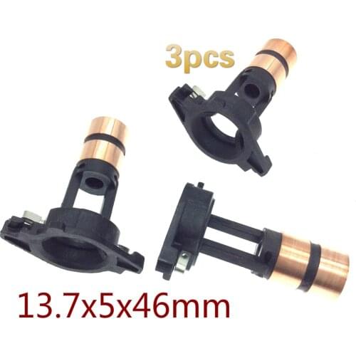 3pcs for Volkswagen New Jetta New Santana New LaVida New for Bosch Generator Head Collector Copper Ring 13.7x5x46mm