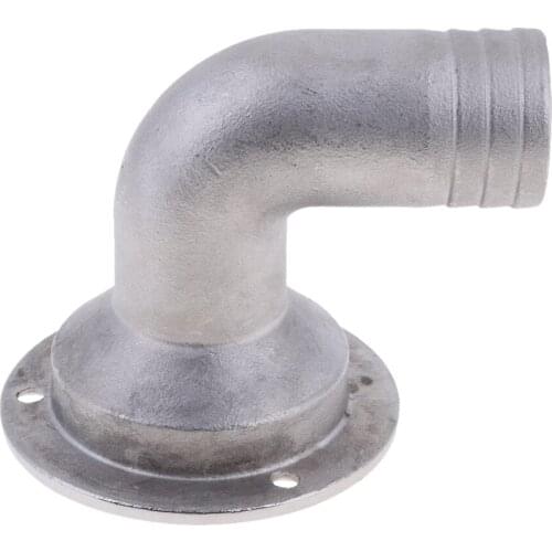 316 Stainless Steel Boat Marine Deck Drain Scupper Tube 90° Bend