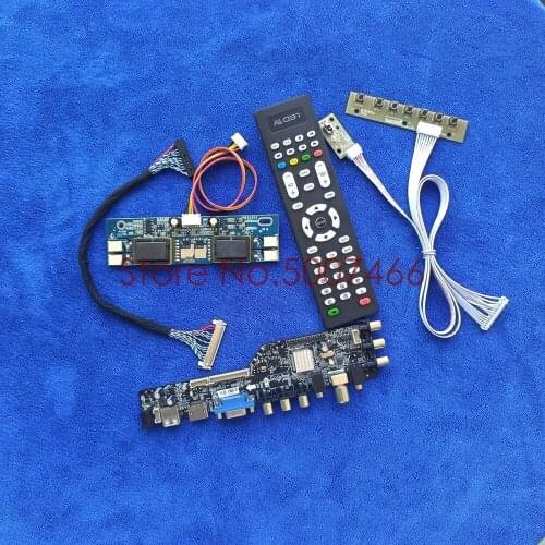 4CCFL 30 Pin LVDS 1920*1080 LCD controller board kit USB VGA AV signal digital DVB for LM215WF1/LM215WF2/LM215WF3 monitor