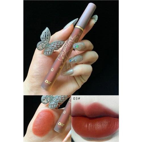 Velvet Liquid Lipstick Lip Glaze Set 4 Colors Not Fade for Women 0.06 Fl. Oz