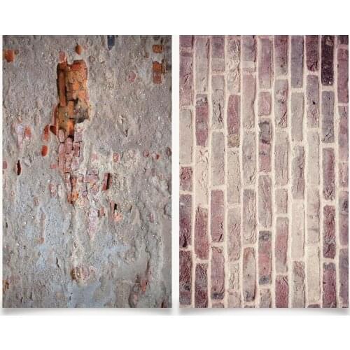 Big Size 60X90CM 3D Printing double sides Old brick walls Background For Photo Studio