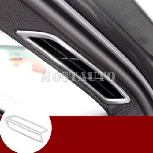 For Audi A6 S6 Interior Front Pillar Air Vent Outlet Trim Cover 2019-2020 2pcs Car Accessories Interior Car Decor Car Trim