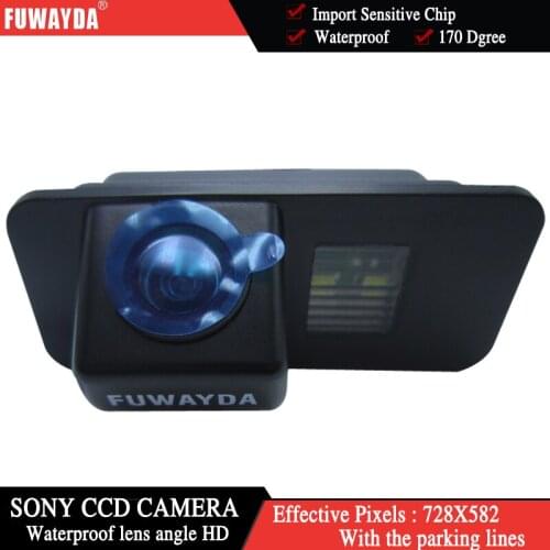 FUWAYDA FOR SONY CCD Chip CAR REAR VIEW REVERSE With Guide Parking Line CAMERA FOR FORD MONDEO/FIESTA/FOCUS/S-Max/CHIA-X/KUGA HD