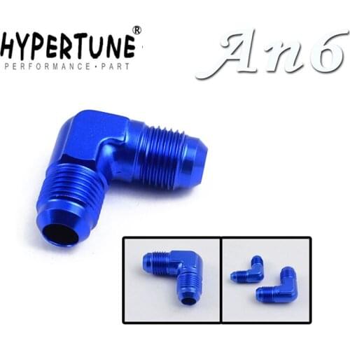 Hypertune - Flare Union 90 Degree AN6-6AN ALL Male Adaptor/Fitting HT-SL821-06-011