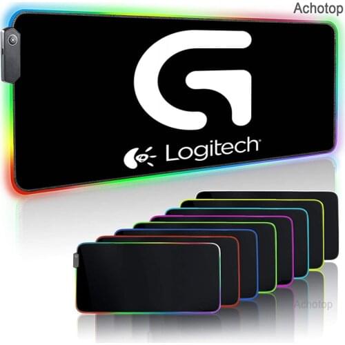 Gaming Mouse Pad Computer Mousepad RGB Large Mouse Pad Gamer XXL Mouse Carpet Logitech Mause Pad PC Desk Play Mat with Backlit