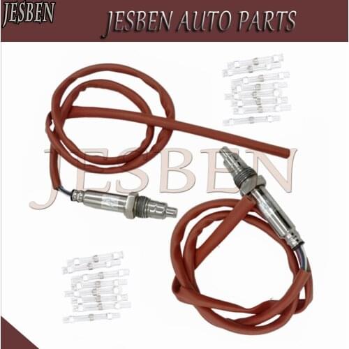 JESBEN New Manufactured 2PCS 8-wire Nox Sensor Probe fit For BMW 328d 535d xDrive X5 2009-2017 Part No# 13628589844 13628589846
