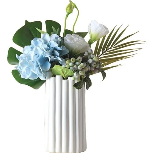 Ceramic Vase Decoration Nordic Minimalist Art Creative Living Room TV Cabinet Dried Flower Flower Arrangement Home Decoration