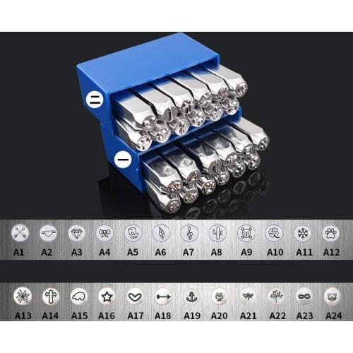 Leather stamps for embossing tool handmade diy craft heart mold metal Punch Press stamping tool Imprinting on Jewelry Leather