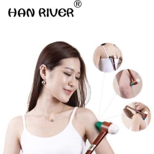 HANRIVER Massage hammer meridians beat the health body thumping device wooden bar for the old man happy to scratch the itch