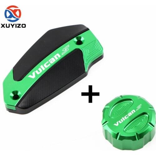 Motorcycle New Aluminum Front & Rear brake Fluid Reservoir Cover Cap For Kawasaki Vulcan S 650 s650 VN650 2017-2020 2021